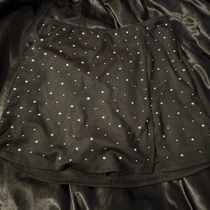Black Skirt with Rhinestone Accents